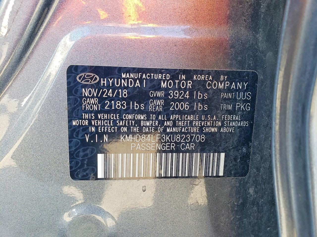 2019 HYUNDAI ELANTRA SEL photo 23