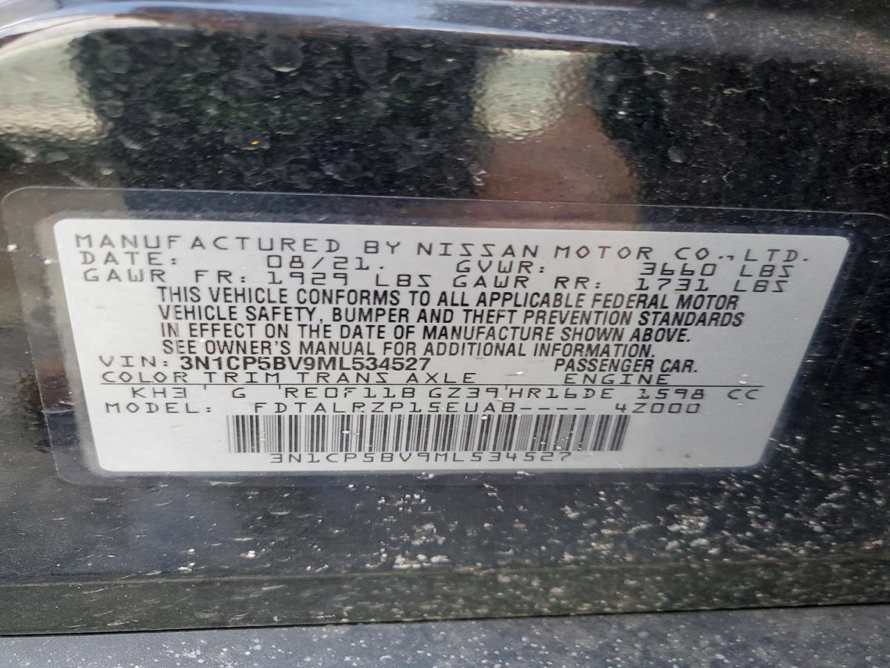 2021 NISSAN KICKS S photo 27