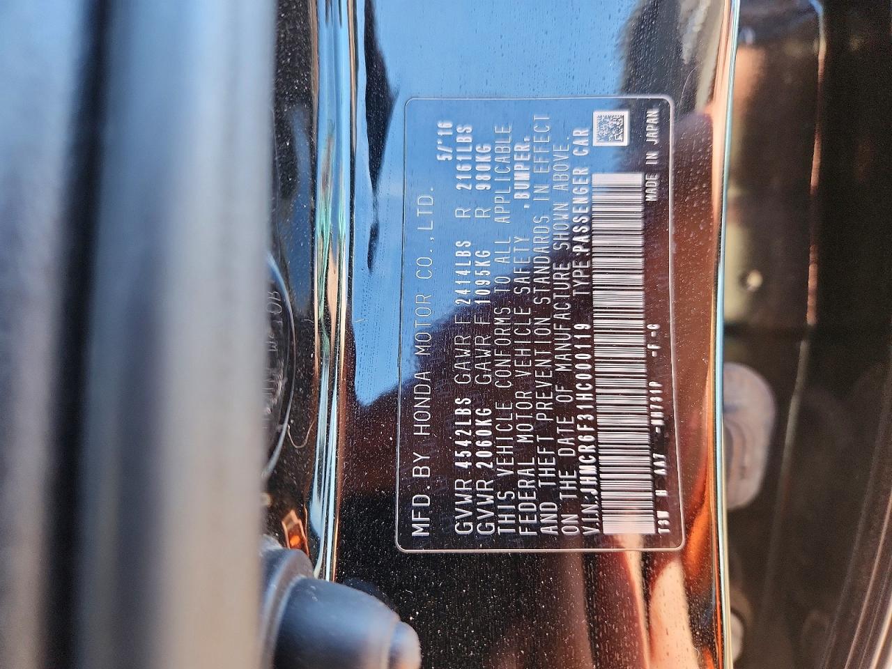 2017 HONDA ACCORD HYBRID photo 13