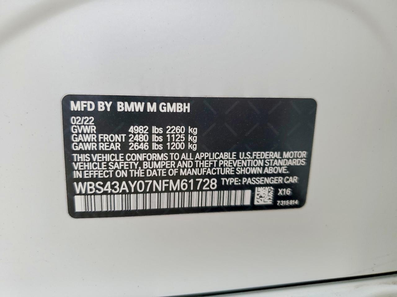 2022 BMW M3 COMPETITION photo 23
