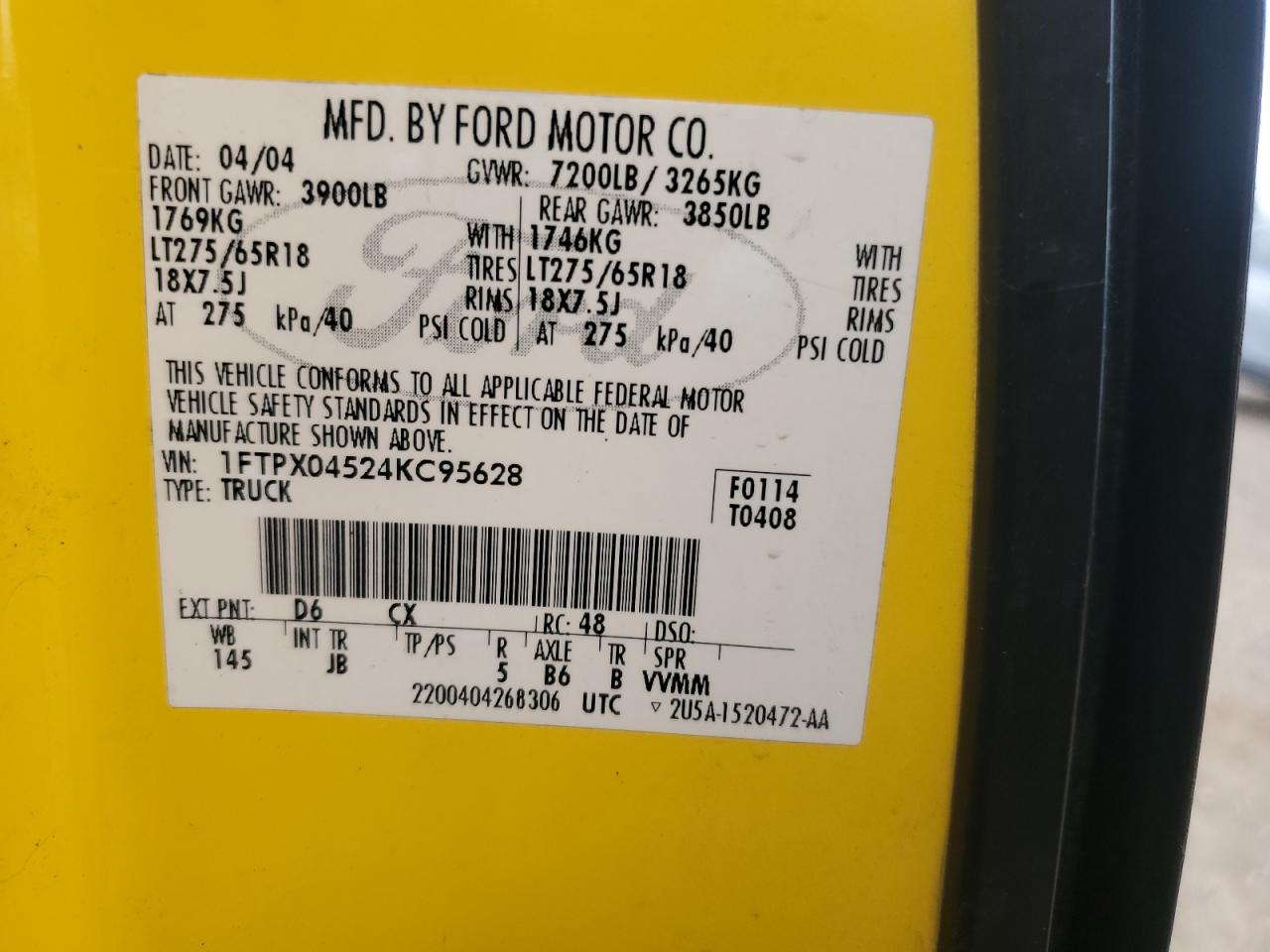 2004 FORD F150 photo 23