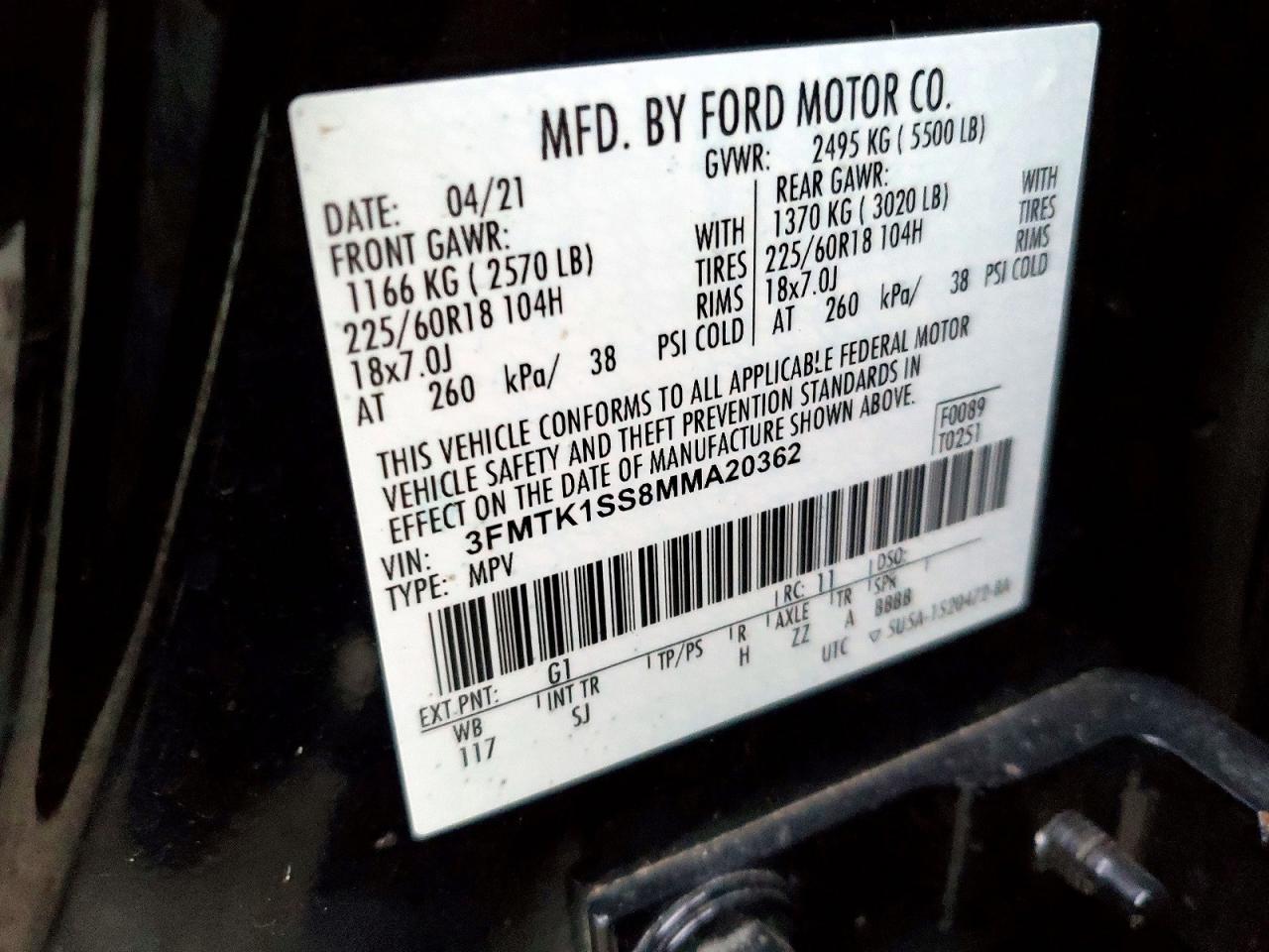 2021 FORD MUSTANG MACH-E SELECT photo 23