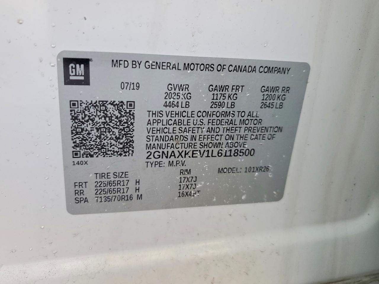 2020 CHEVROLET EQUINOX LT photo 40