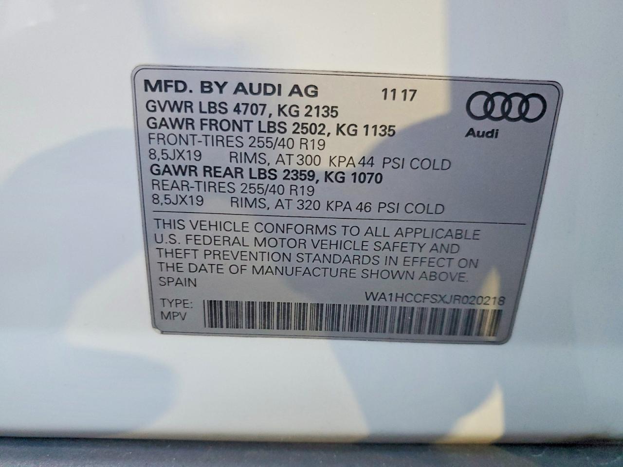 2018 AUDI Q3 PREMIUM PLUS photo 14