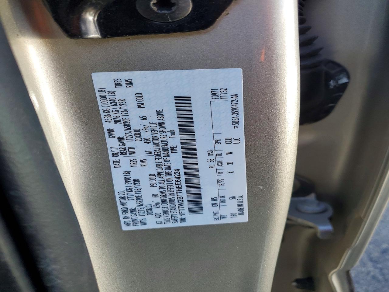 2017 FORD F250 SUPER DUTY photo 12