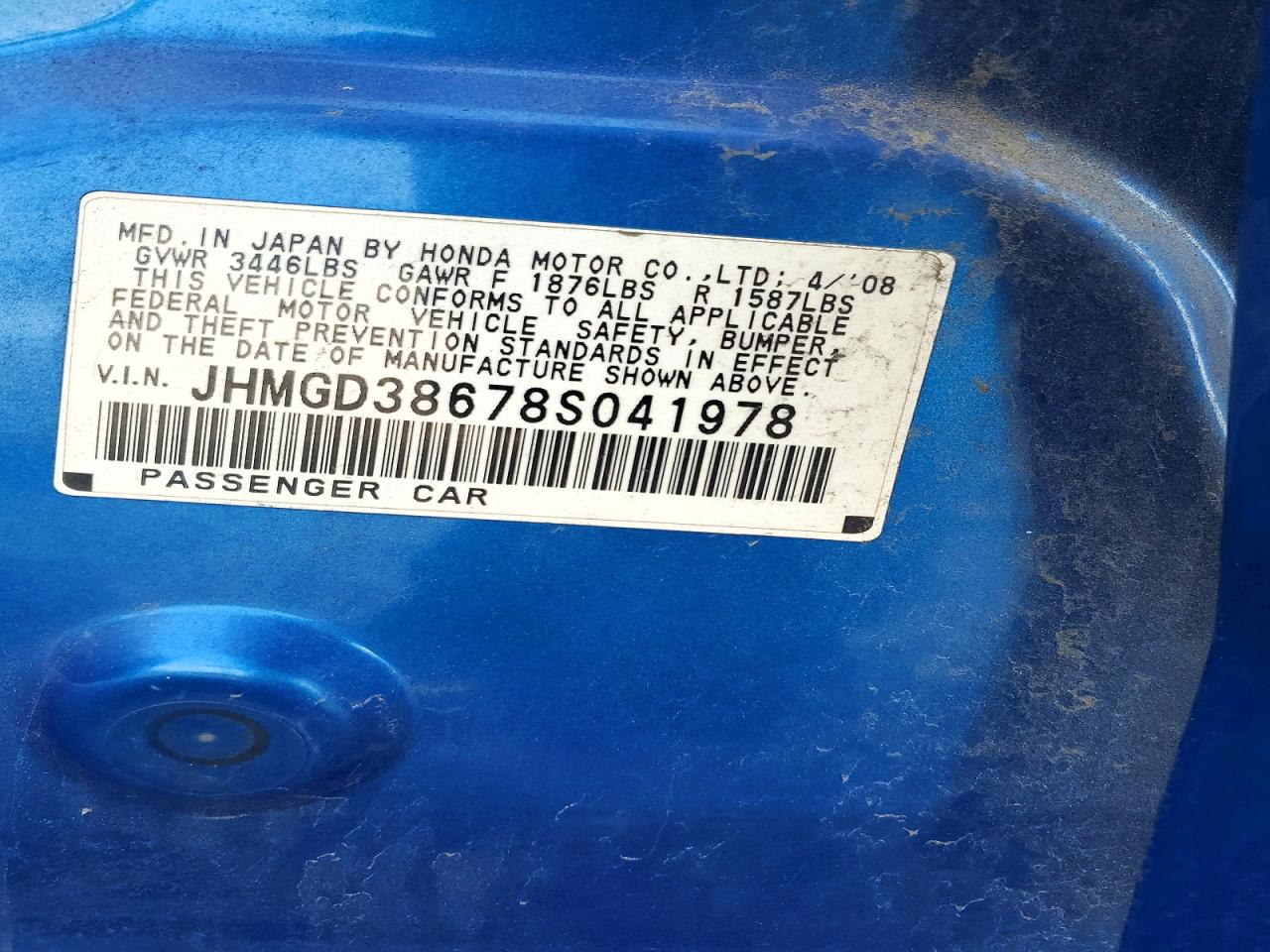 2008 HONDA FIT SPORT photo 34