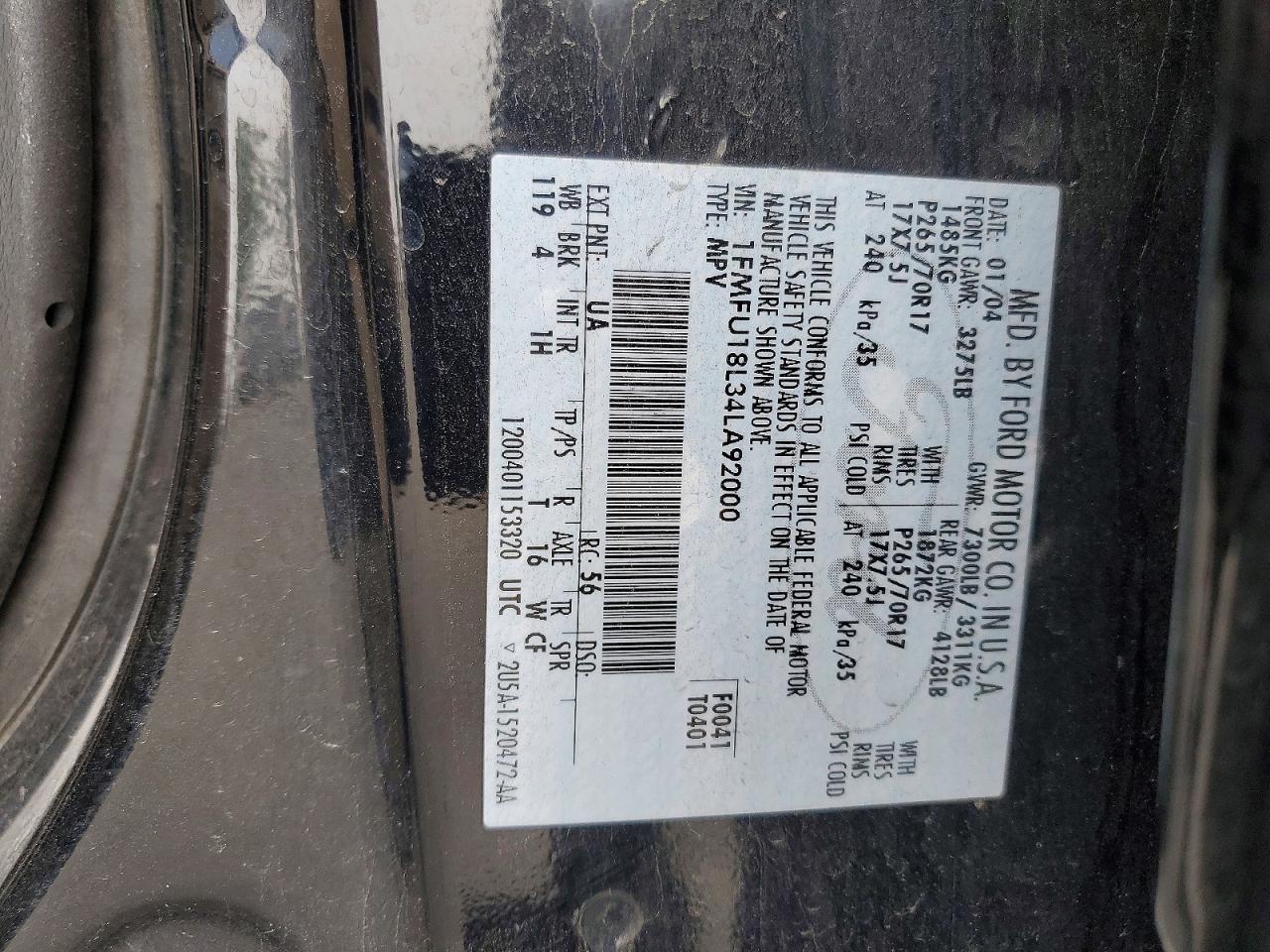 2004 FORD EXPEDITION EDDIE BAUER photo 25