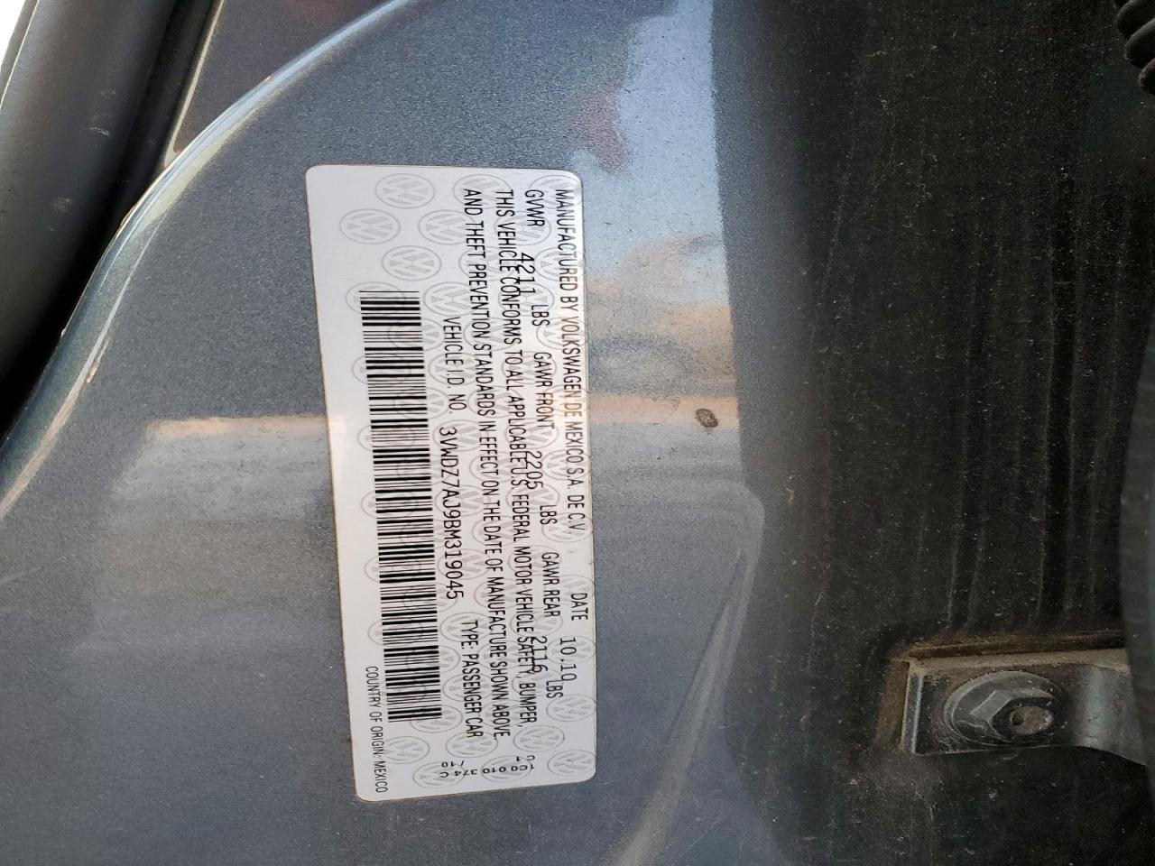 2011 VOLKSWAGEN JETTA SE photo 12