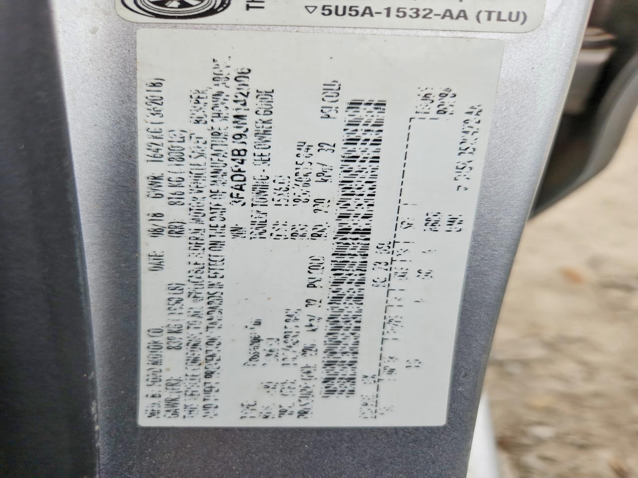2018 FORD FIESTA SE photo 12