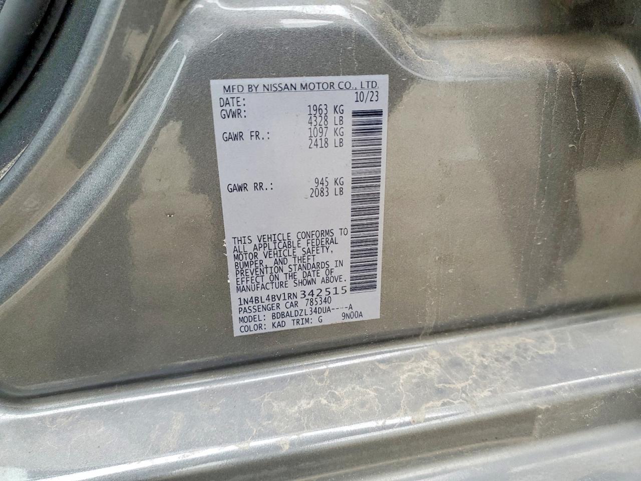 2024 NISSAN ALTIMA S photo 34