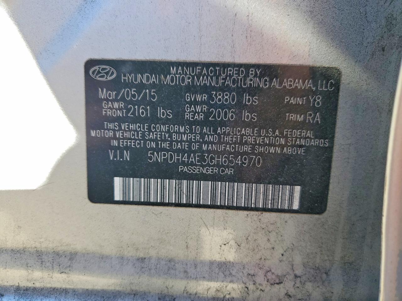 2016 HYUNDAI ELANTRA SE photo 23