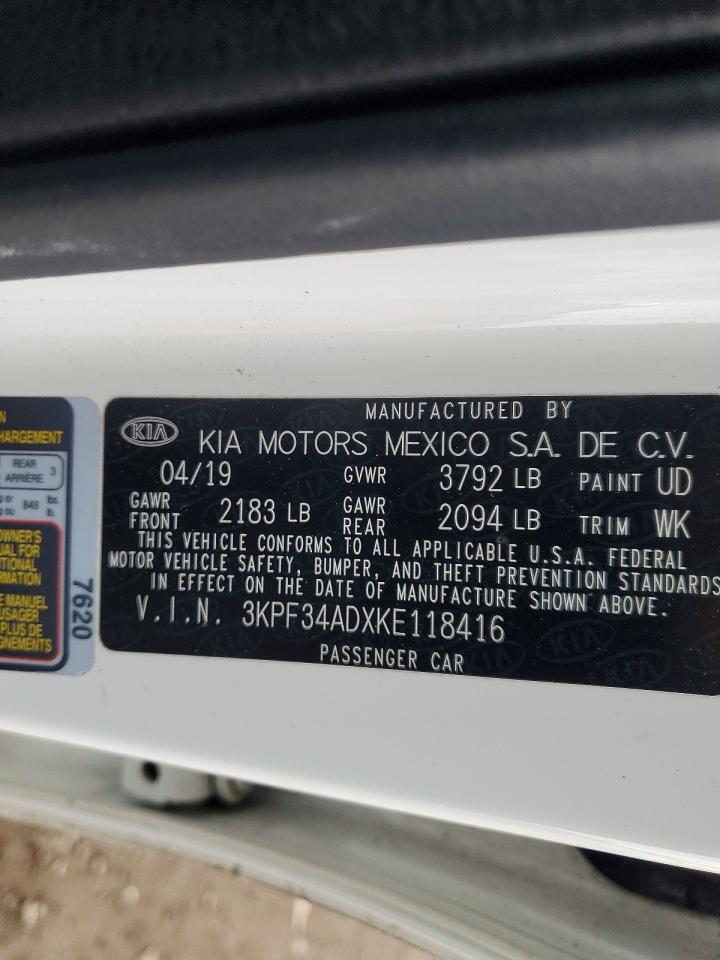 2019 KIA FORTE S photo 12