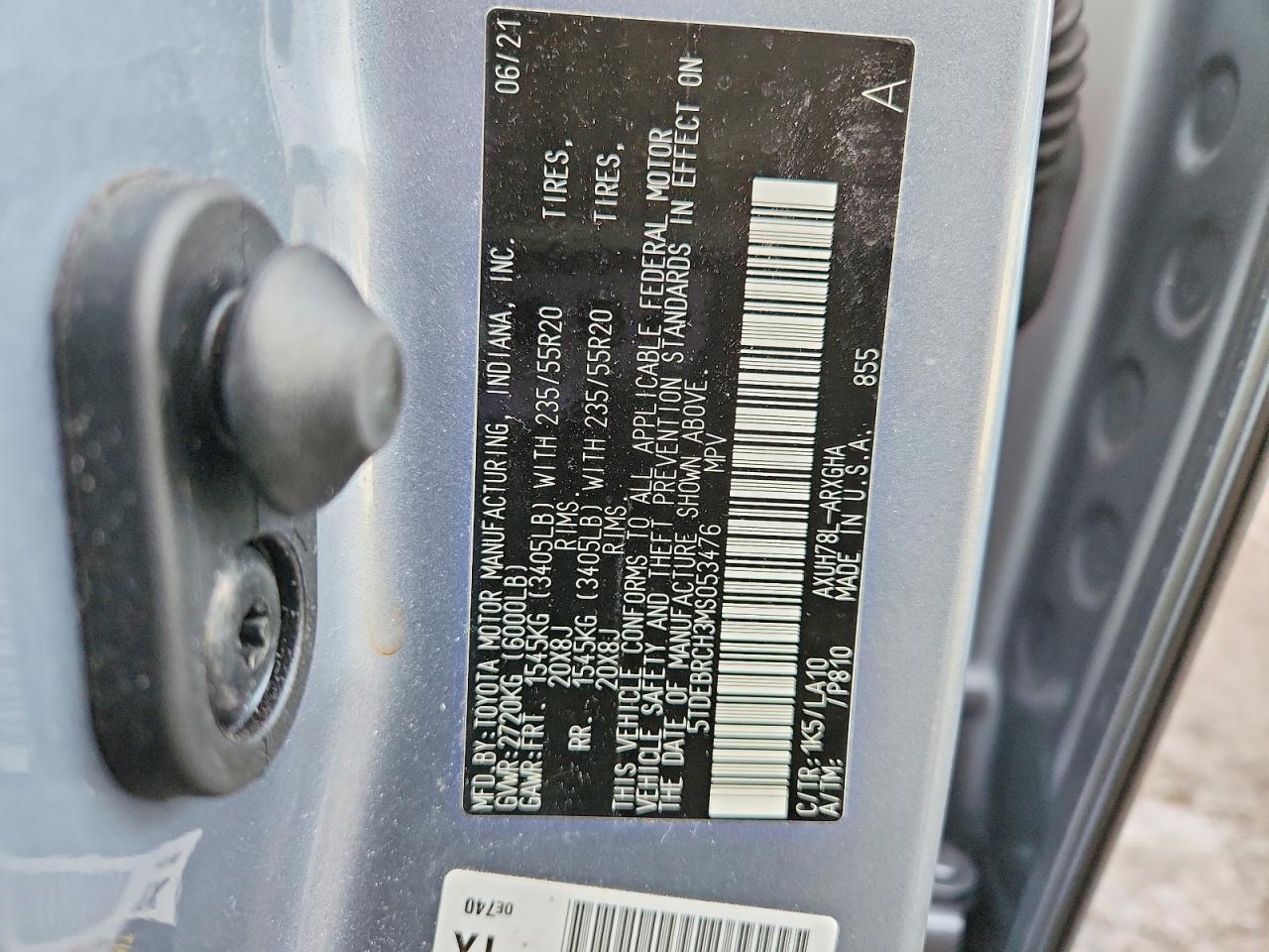 2021 TOYOTA HIGHLANDER HYBRID PLATINUM photo 13