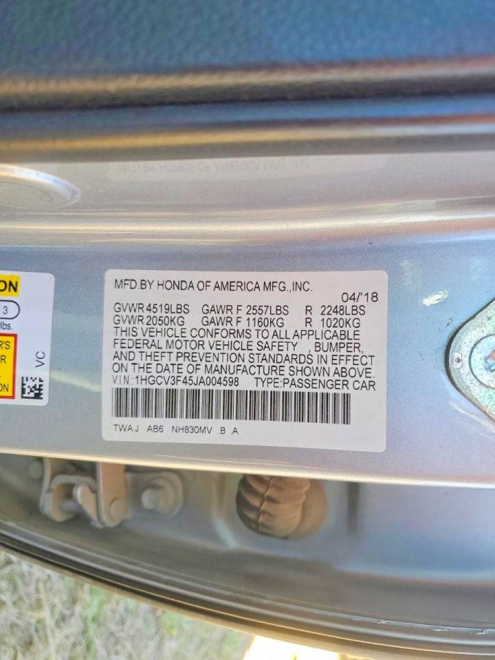 2018 HONDA ACCORD HYBRID EX photo 13