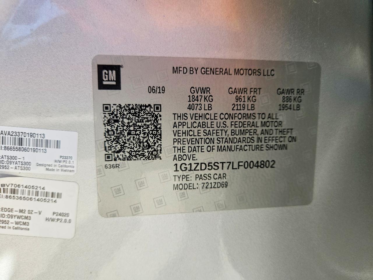 2020 CHEVROLET MALIBU LT photo 34
