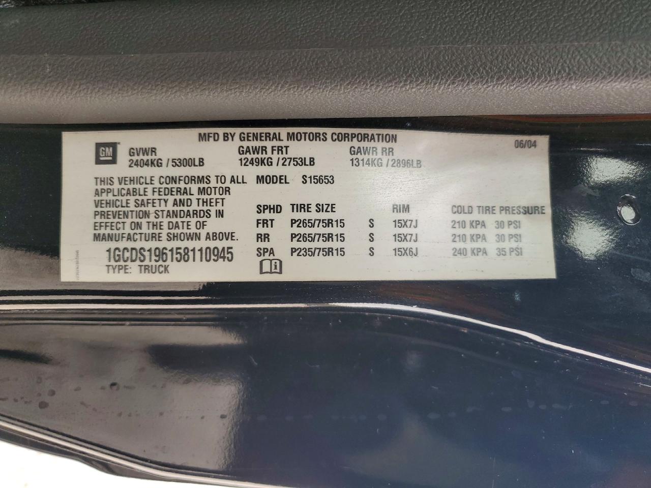2005 CHEVROLET COLORADO photo 12