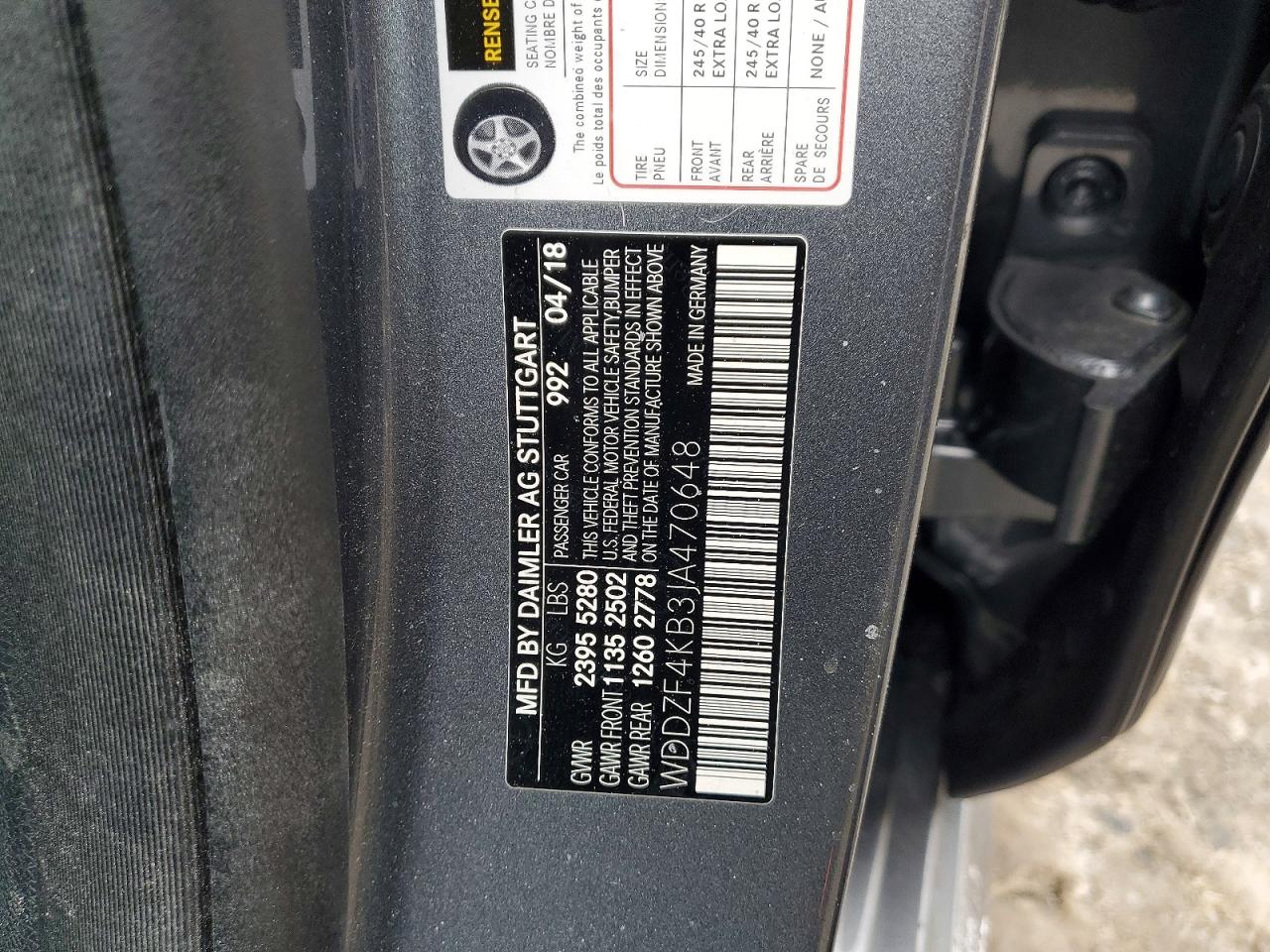 2018 MERCEDES-BENZ E 300 4MATIC photo 12