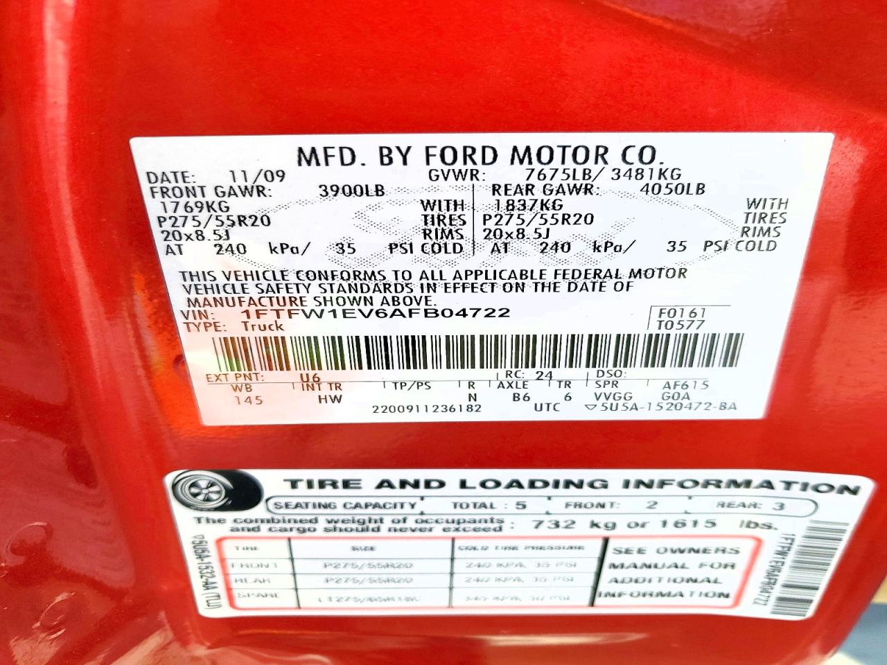 2010 FORD F150 SUPERCREW photo 12