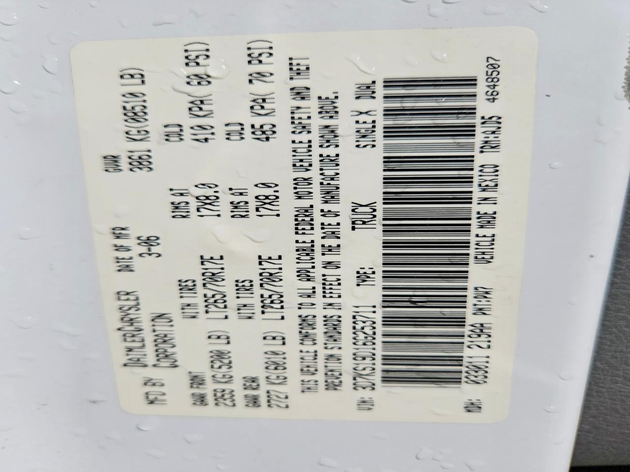 2006 DODGE RAM 1500 photo 34