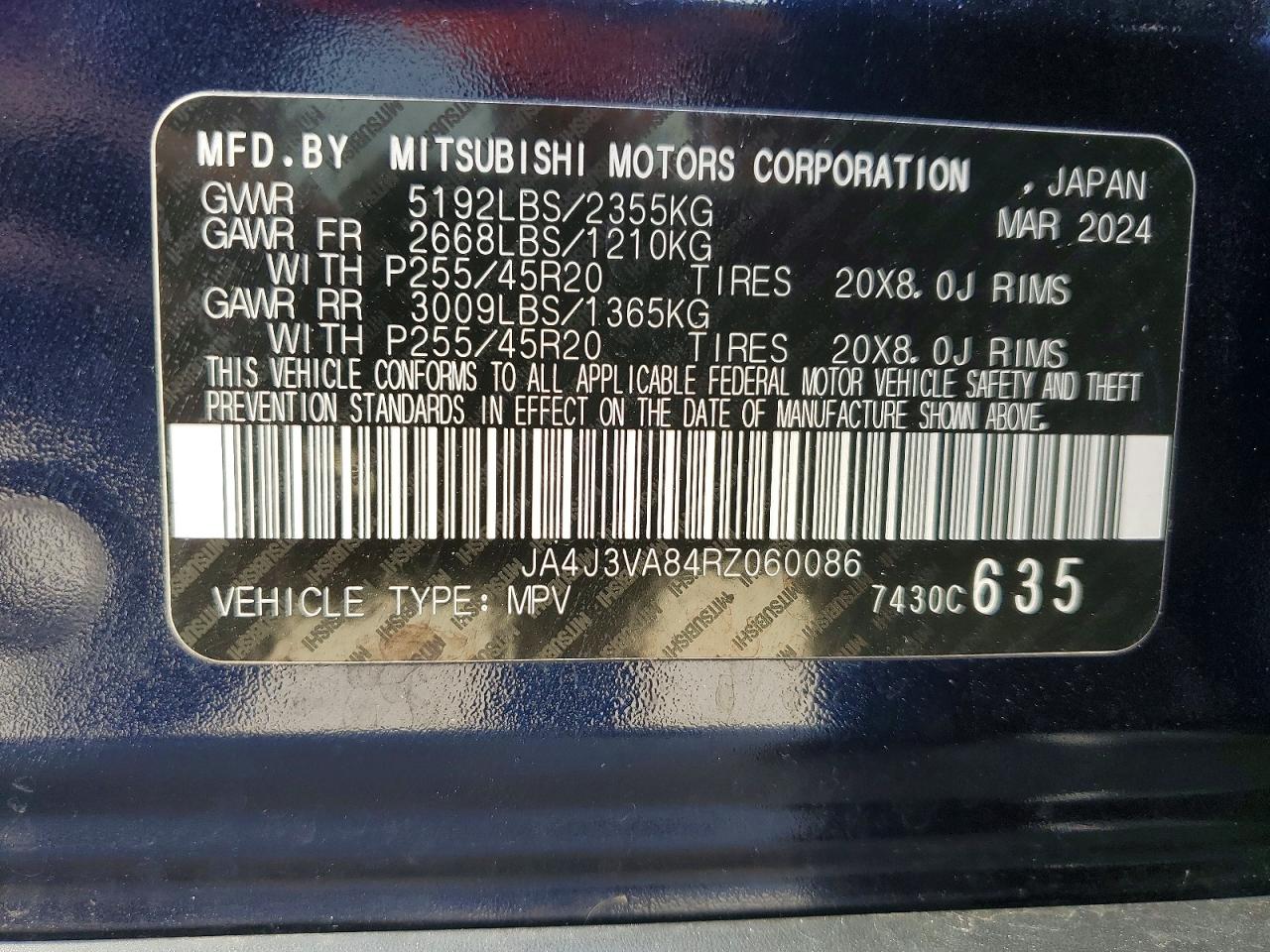2024 MITSUBISHI OUTLANDER SE photo 40