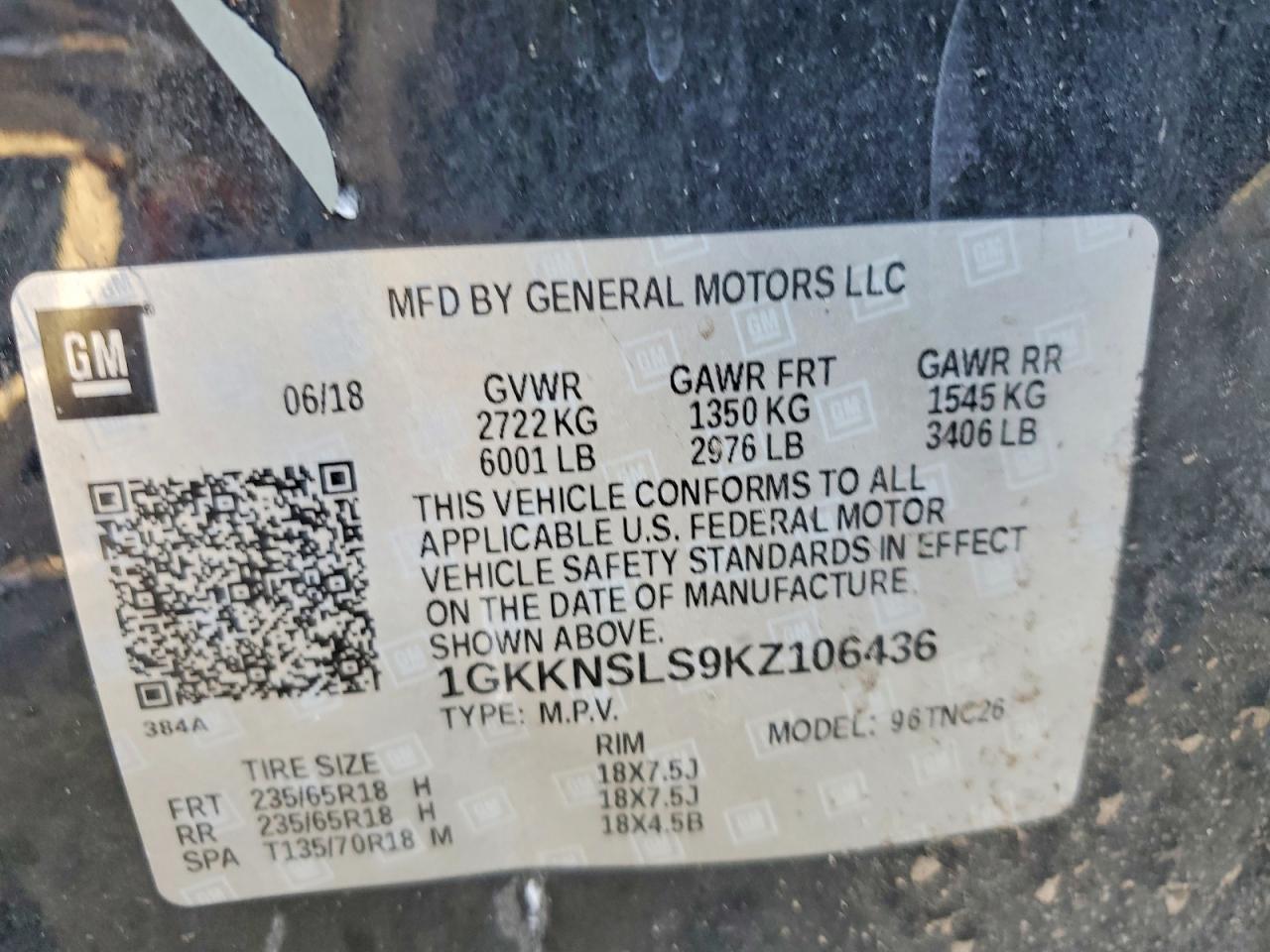 2019 GMC ACADIA SLE photo 13