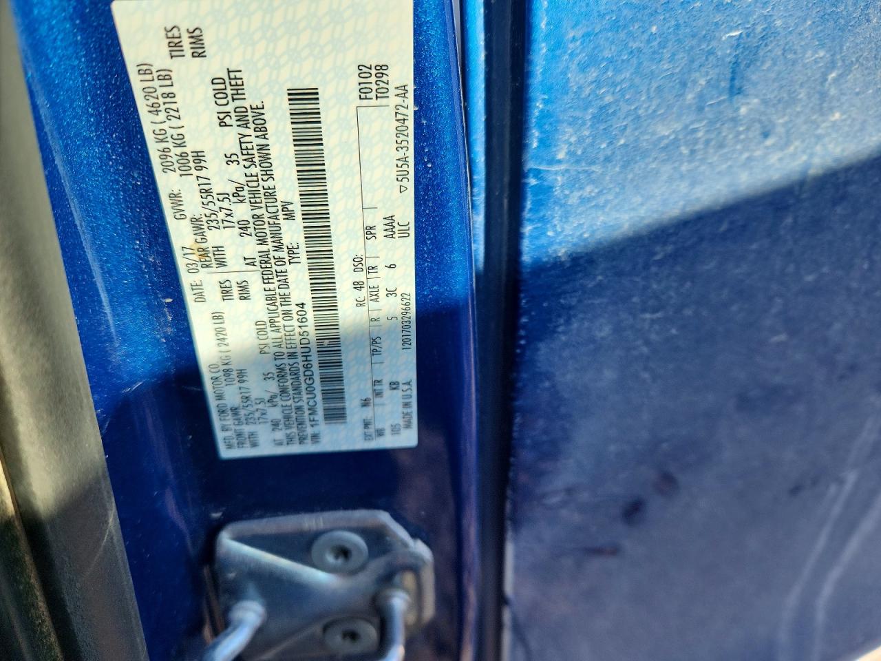 2017 FORD ESCAPE SE photo 23