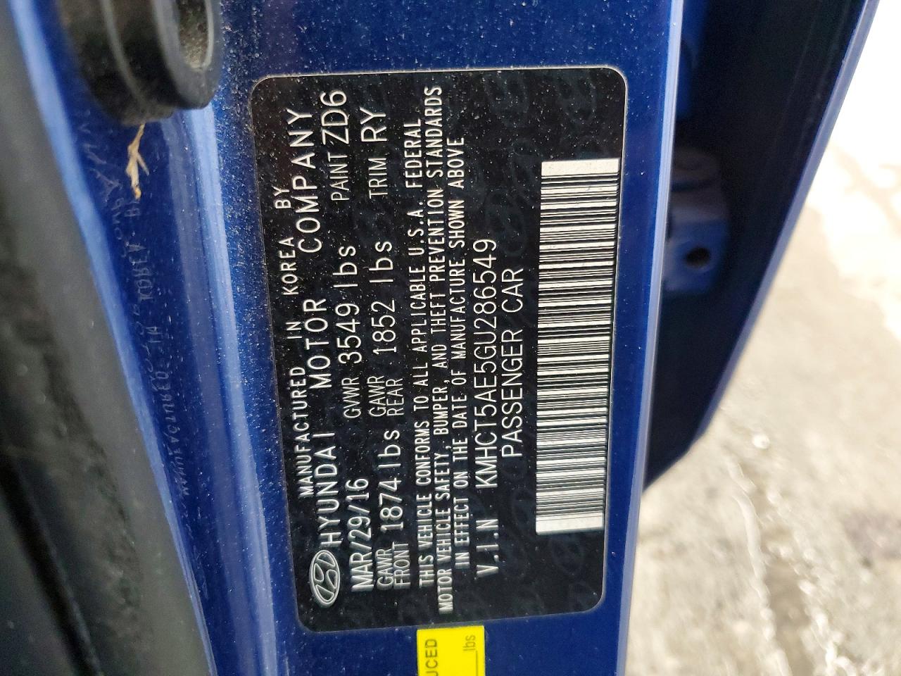 2016 HYUNDAI ACCENT SE photo 34