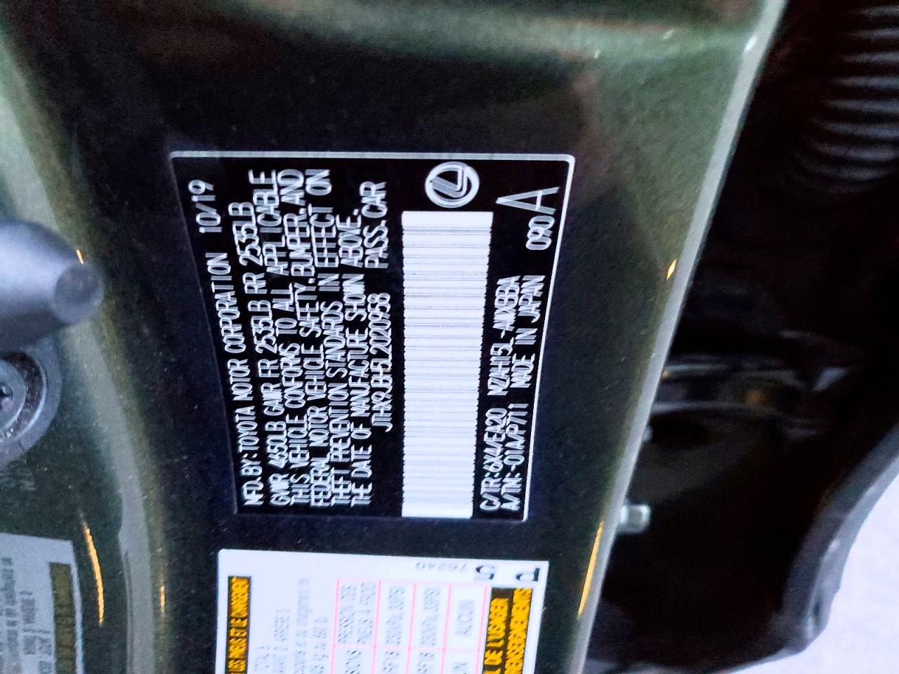 2020 LEXUS UX 250H photo 37