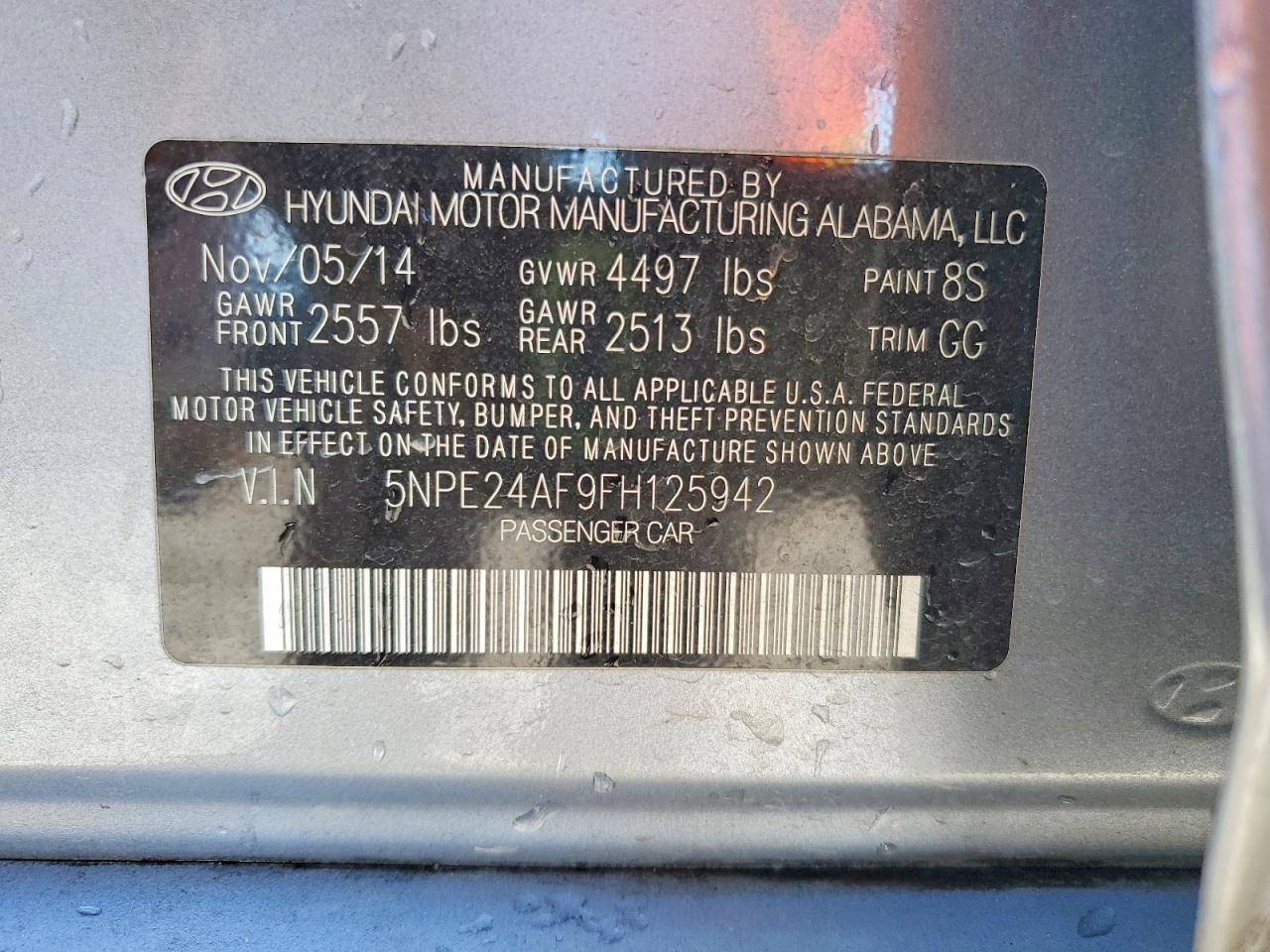 2015 HYUNDAI SONATA SE photo 34