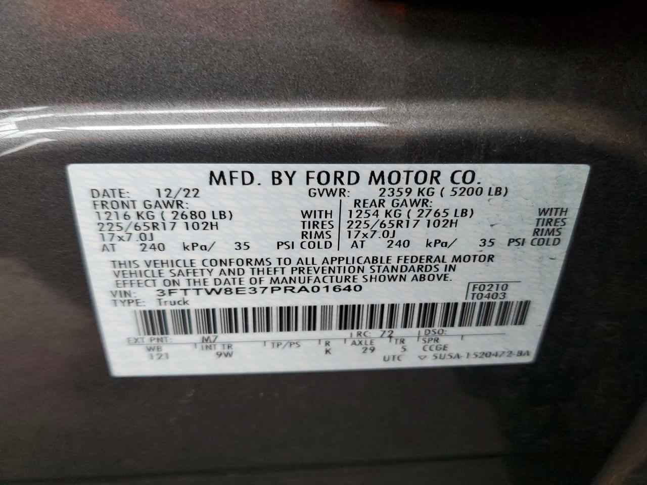 2023 FORD MAVERICK XL photo 45