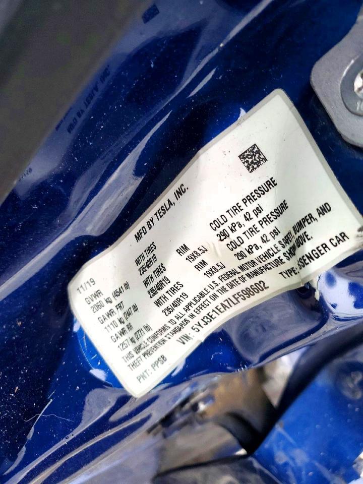 2020 TESLA MODEL 3 photo 23