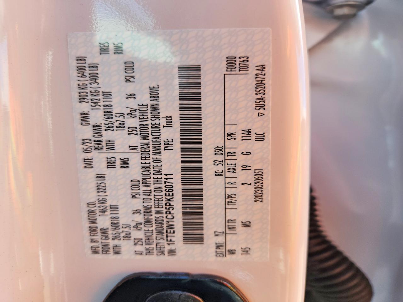 2023 FORD F150 SUPERCREW photo 12