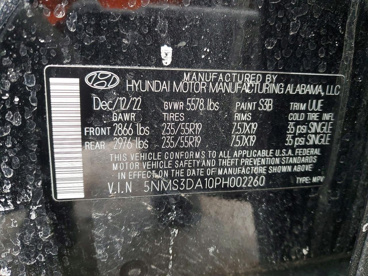 2023 HYUNDAI SANTA FE SEL PREMIUM photo 13