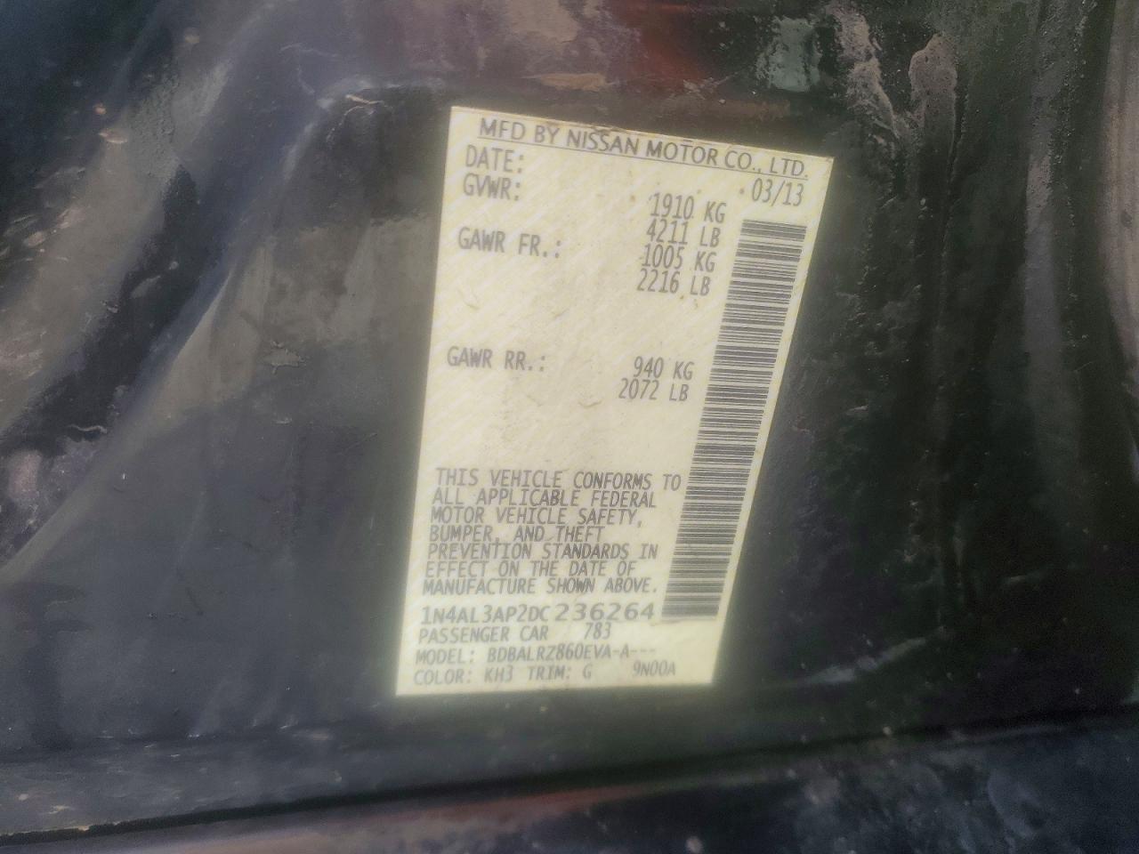 2013 NISSAN ALTIMA 2.5 photo 23