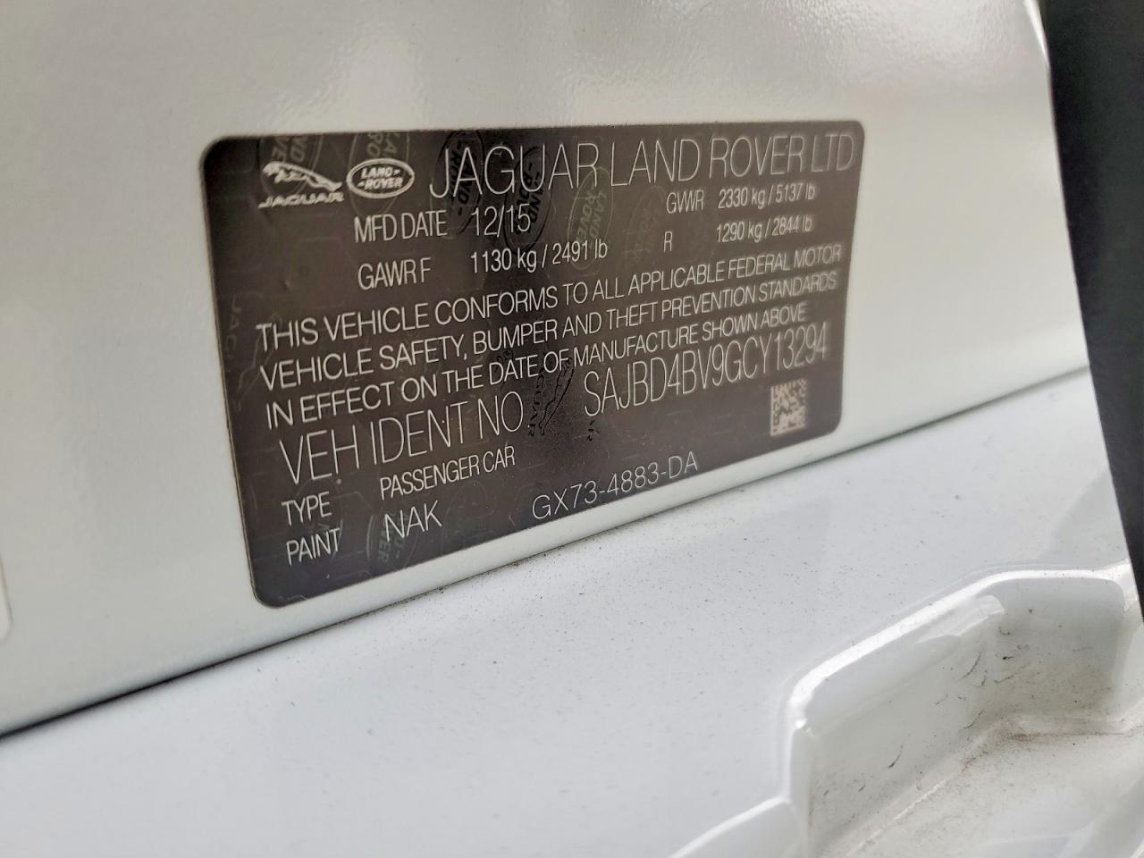 2016 JAGUAR XF PREMIUM photo 13
