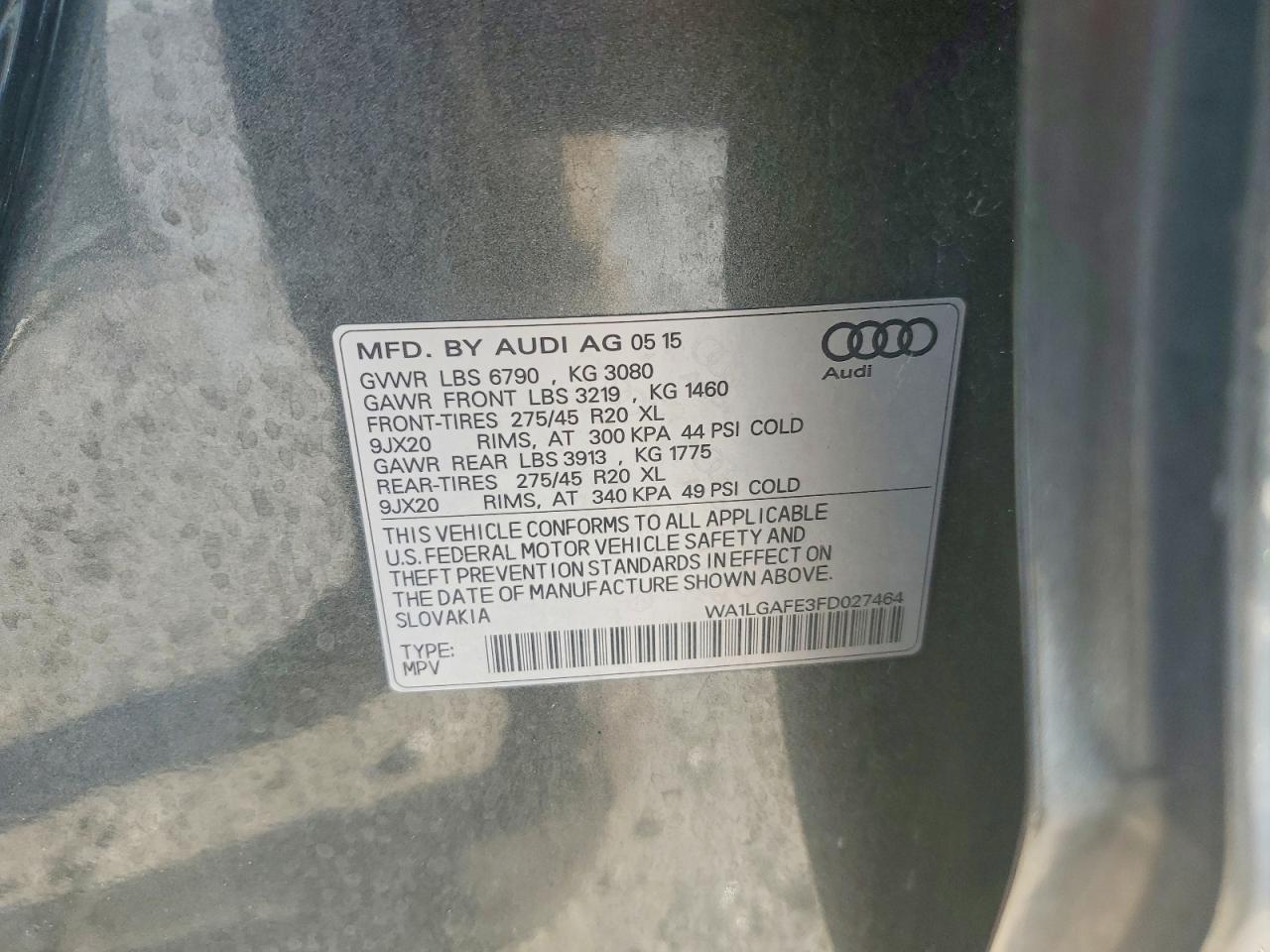 2015 AUDI Q7 PREMIUM PLUS photo 14
