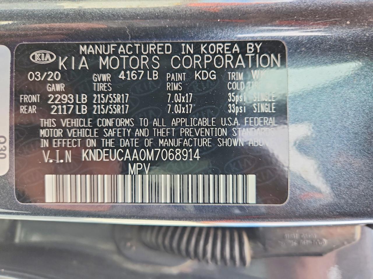 2021 KIA SELTOS S photo 12