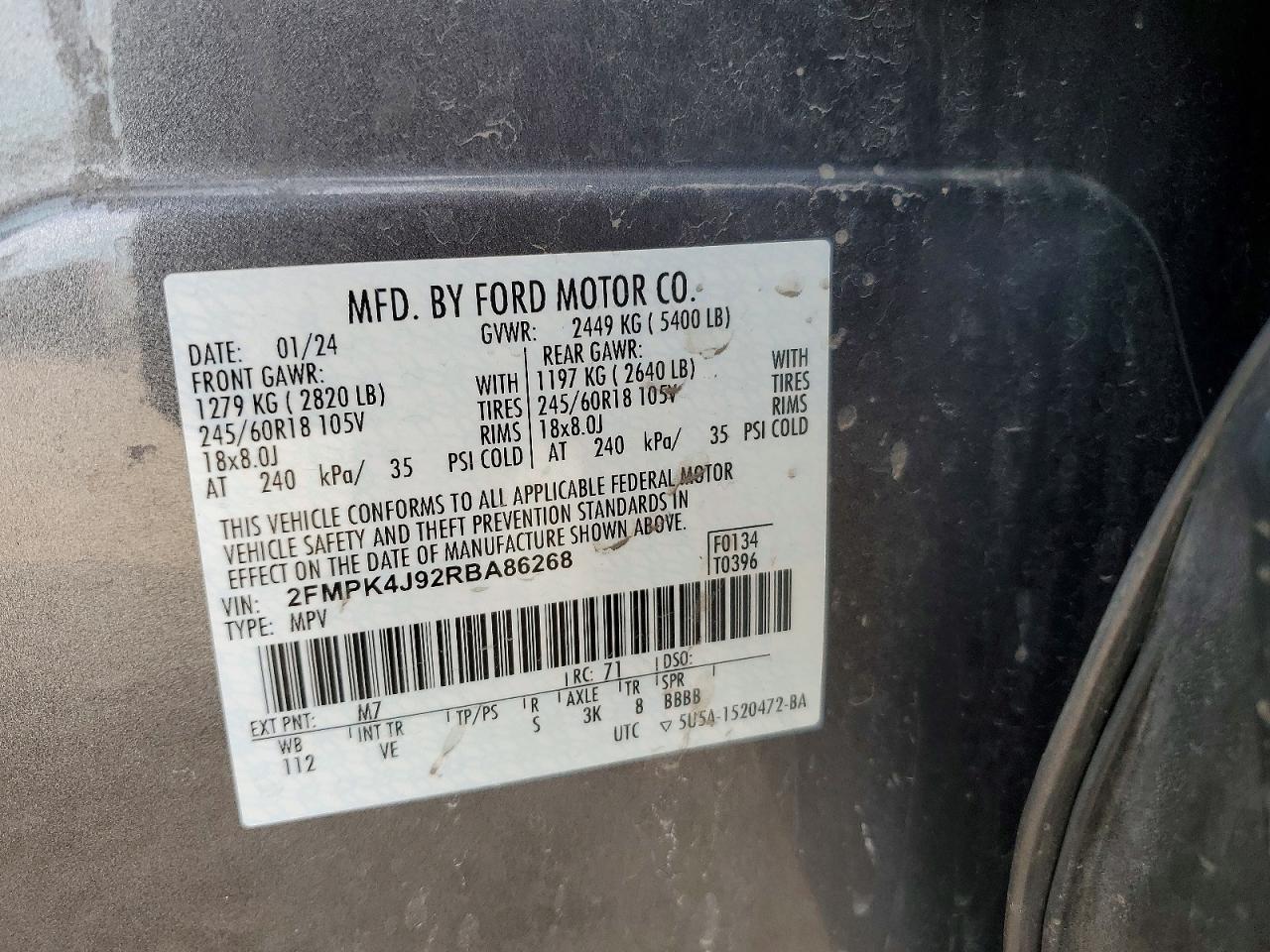 2024 FORD EDGE SEL photo 25