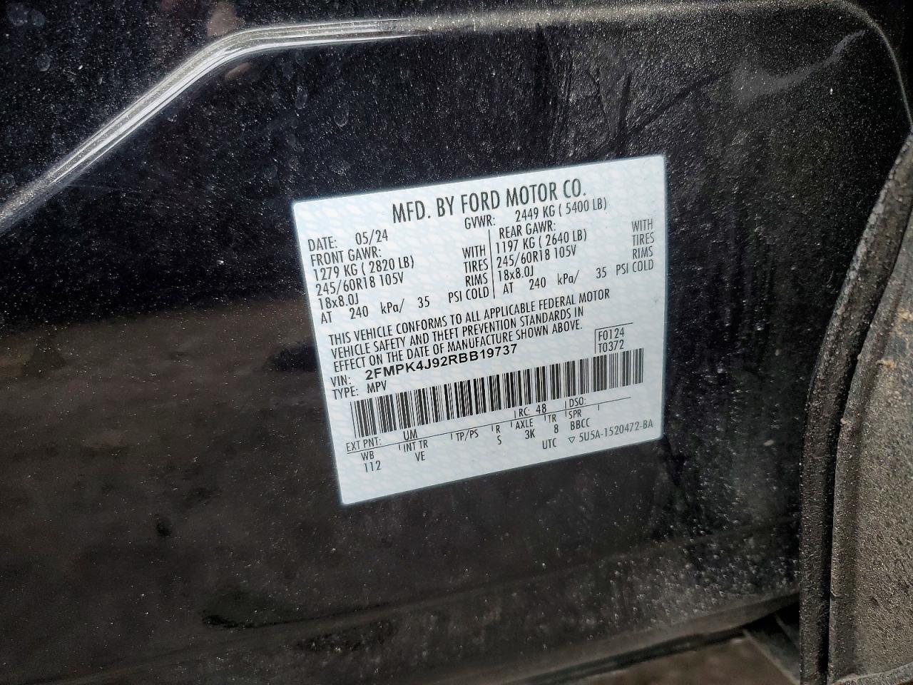 2024 FORD EDGE SEL photo 13