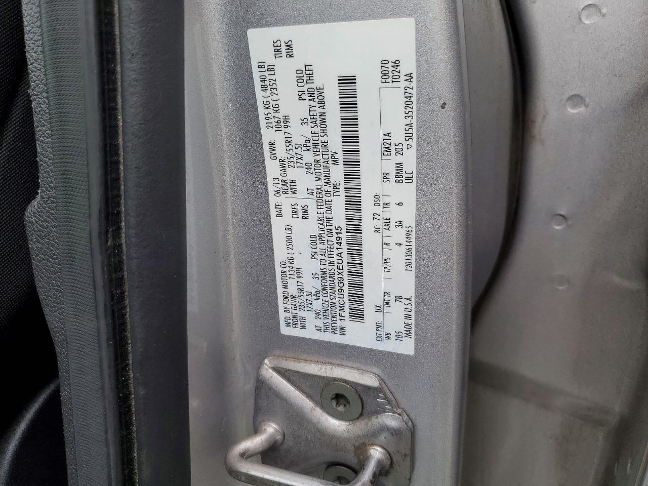 2014 FORD ESCAPE SE photo 25