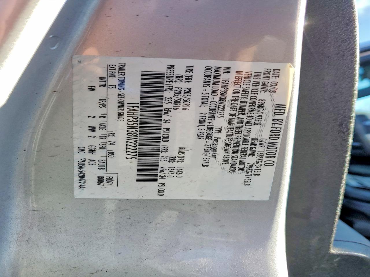 2008 FORD FOCUS SE photo 25