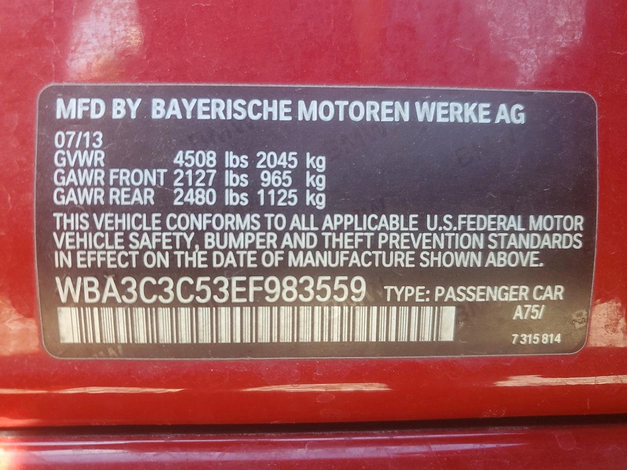 2014 BMW 320 I XDRIVE photo 44