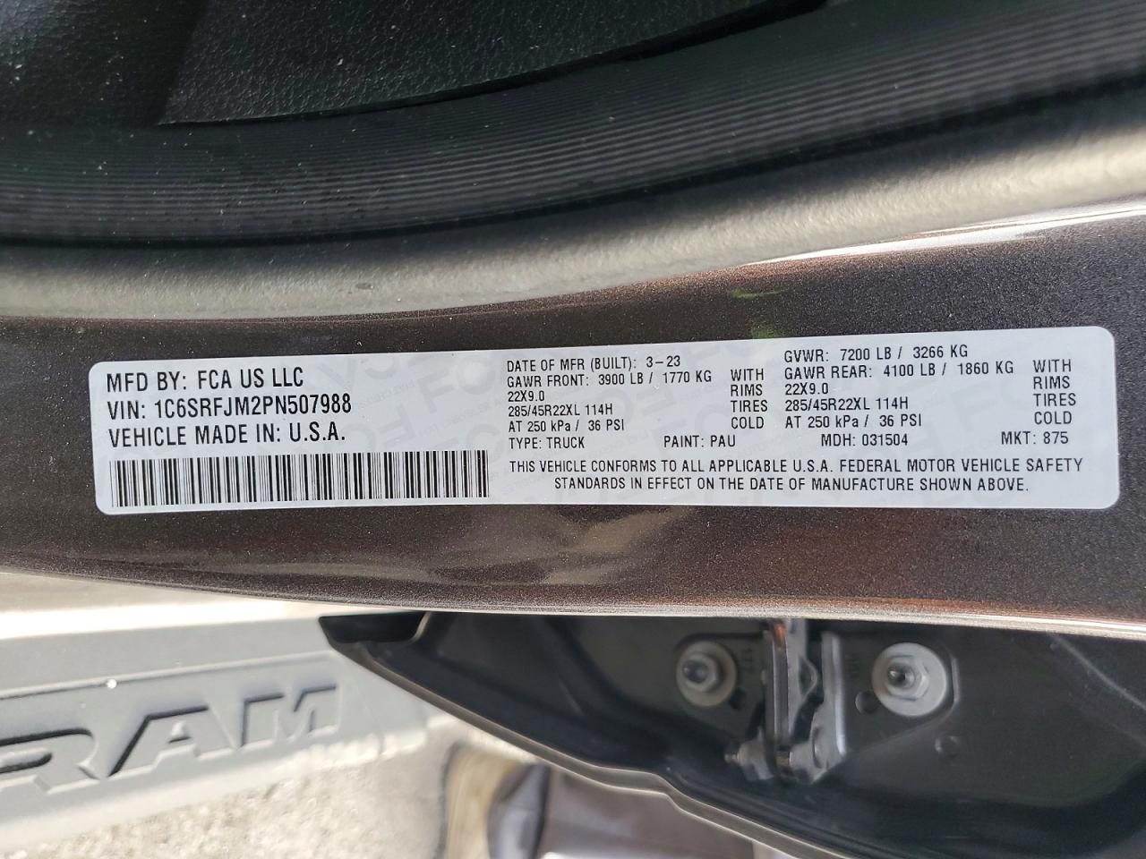 2023 RAM 1500 LARAMIE photo 34
