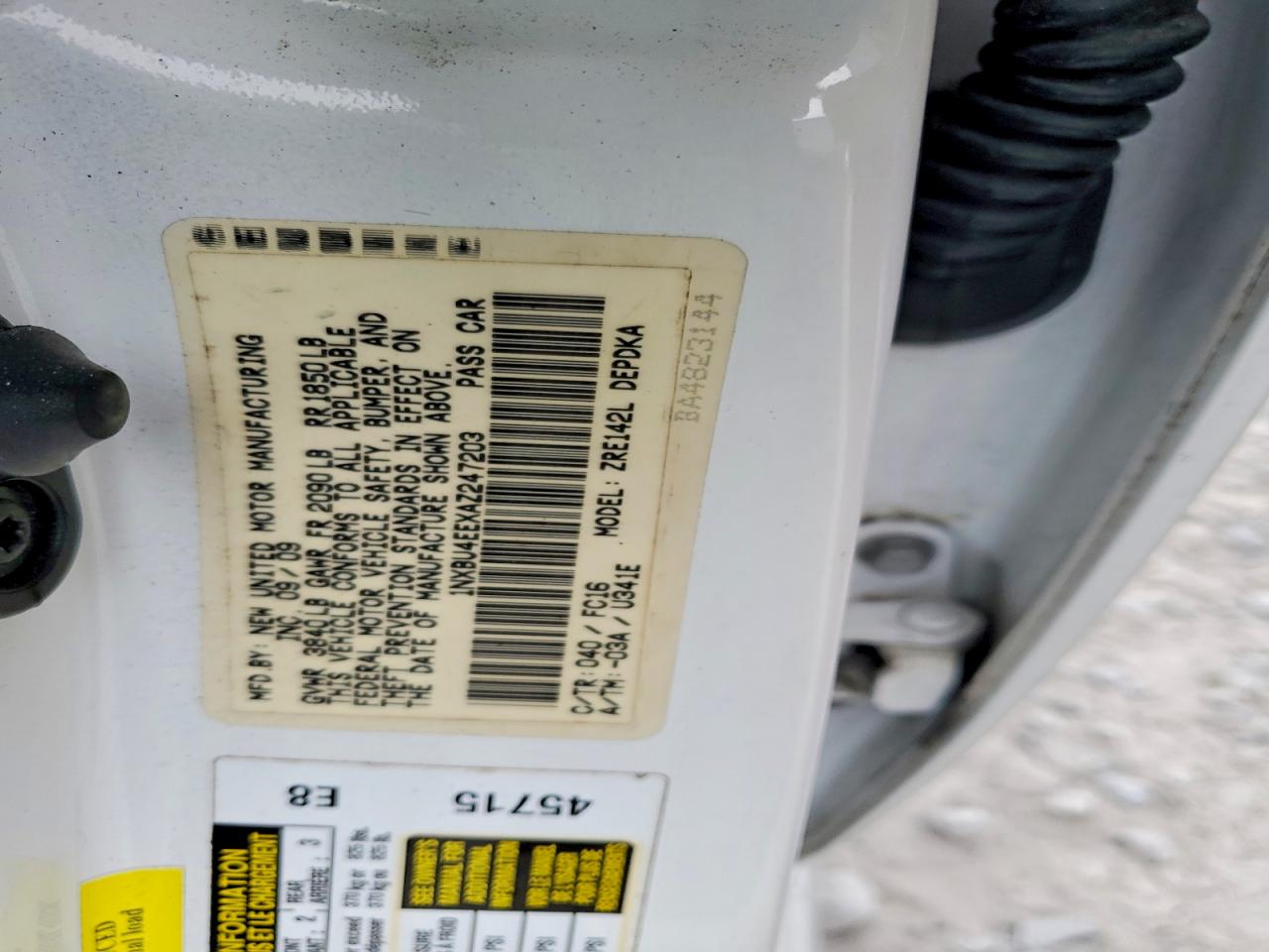 2010 TOYOTA COROLLA BASE photo 23