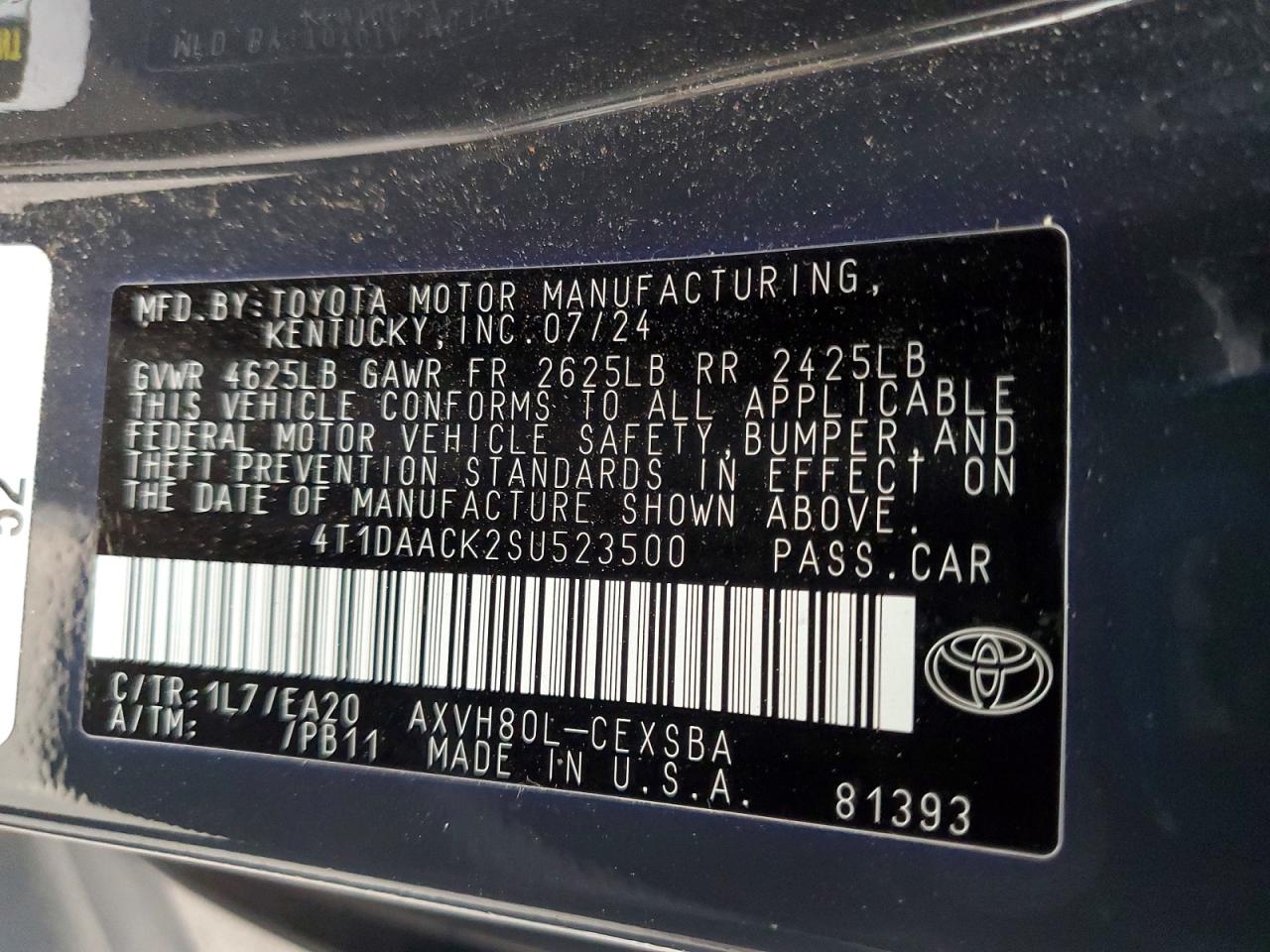 2025 TOYOTA CAMRY SE photo 25