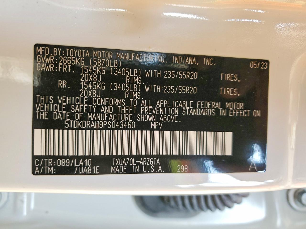 2023 TOYOTA HIGHLANDER PLATINUM photo 13
