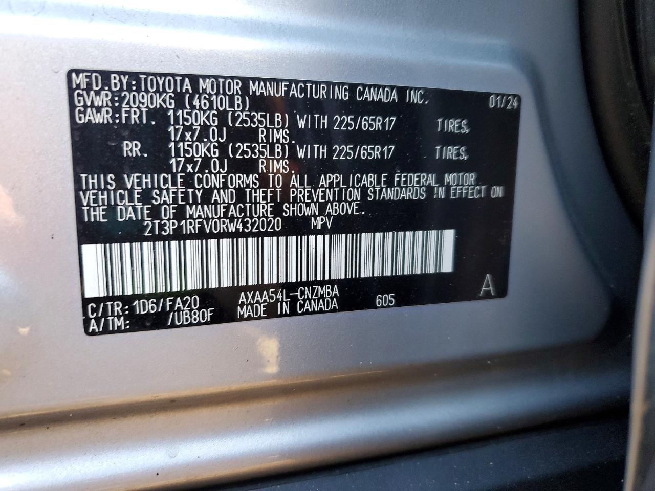 2024 TOYOTA RAV4 XLE photo 13