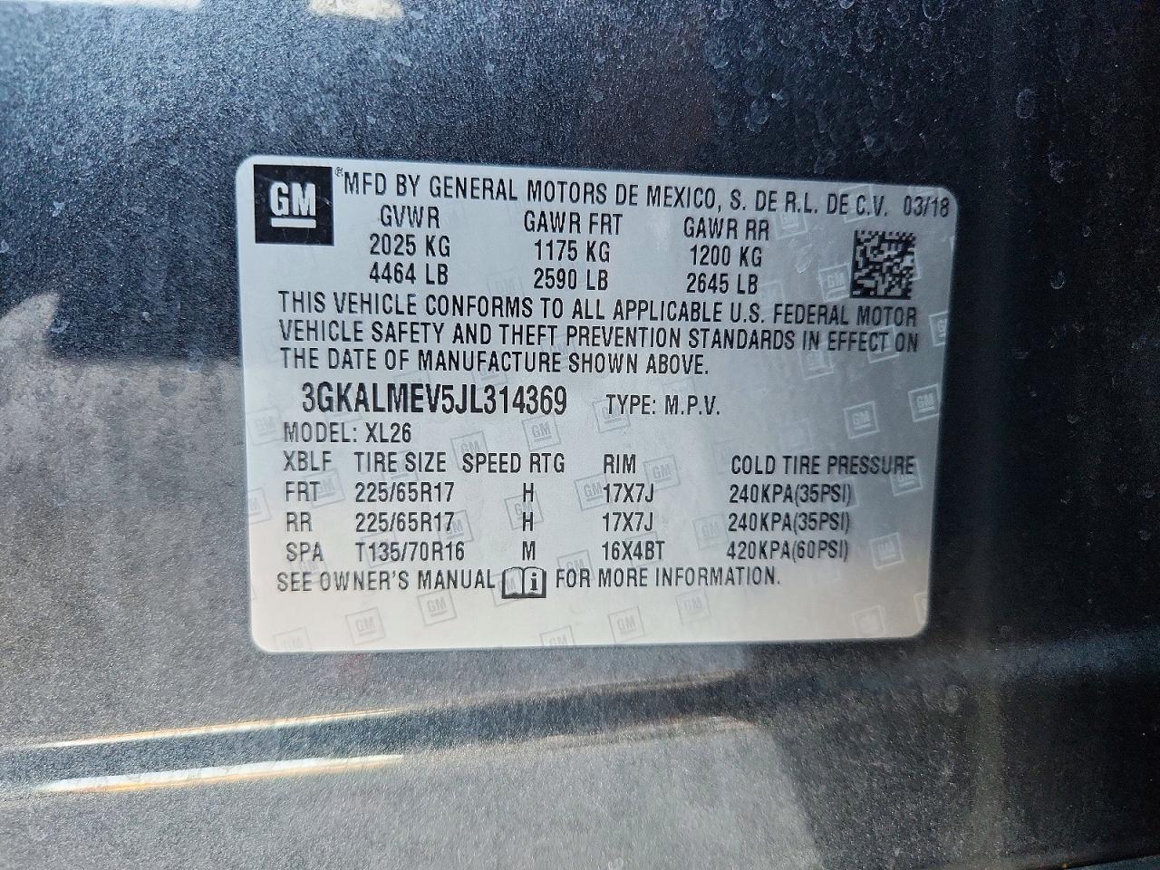 2018 GMC TERRAIN SLE photo 25