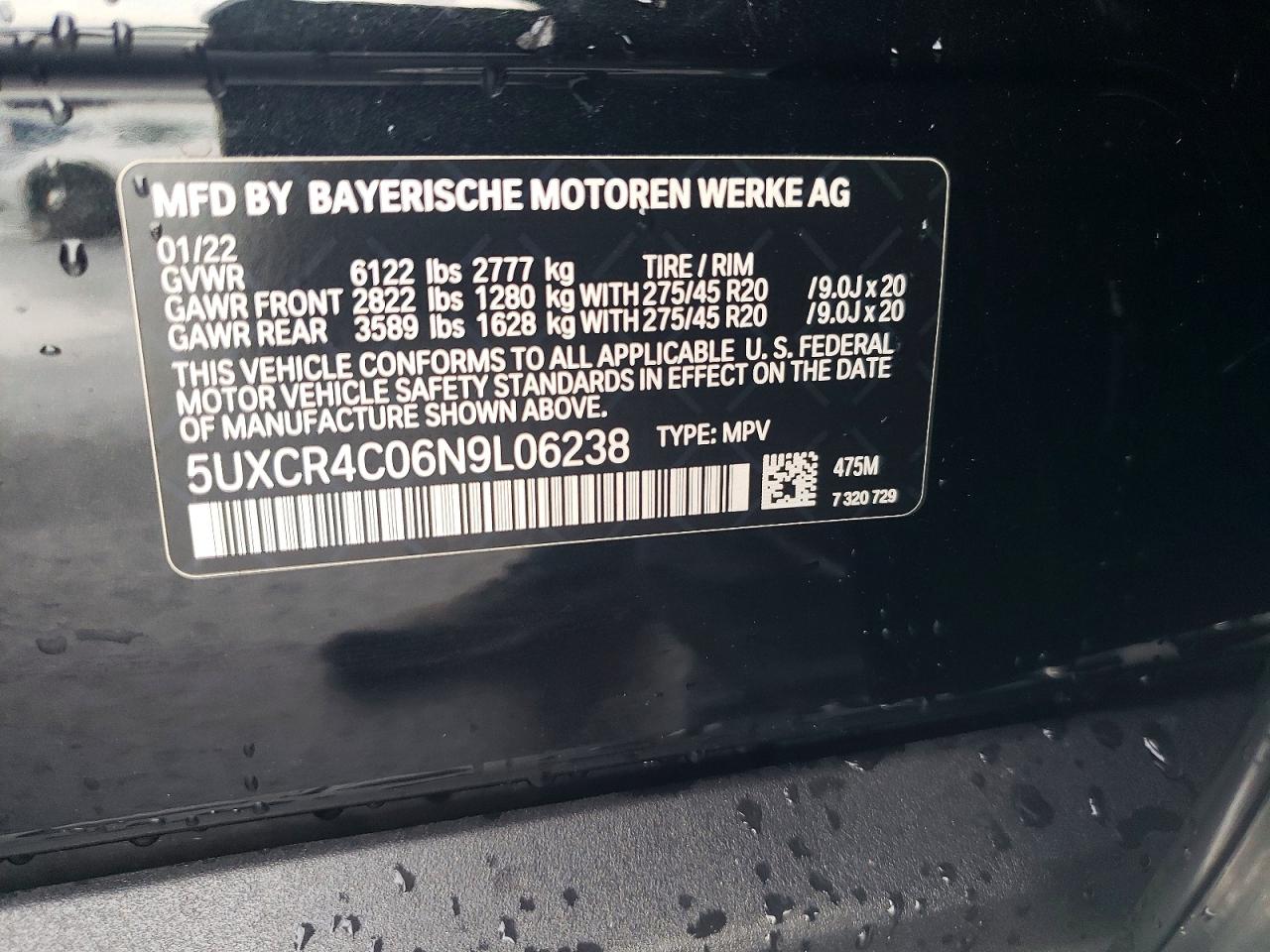 2022 BMW X5 SDRIVE 40I photo 13