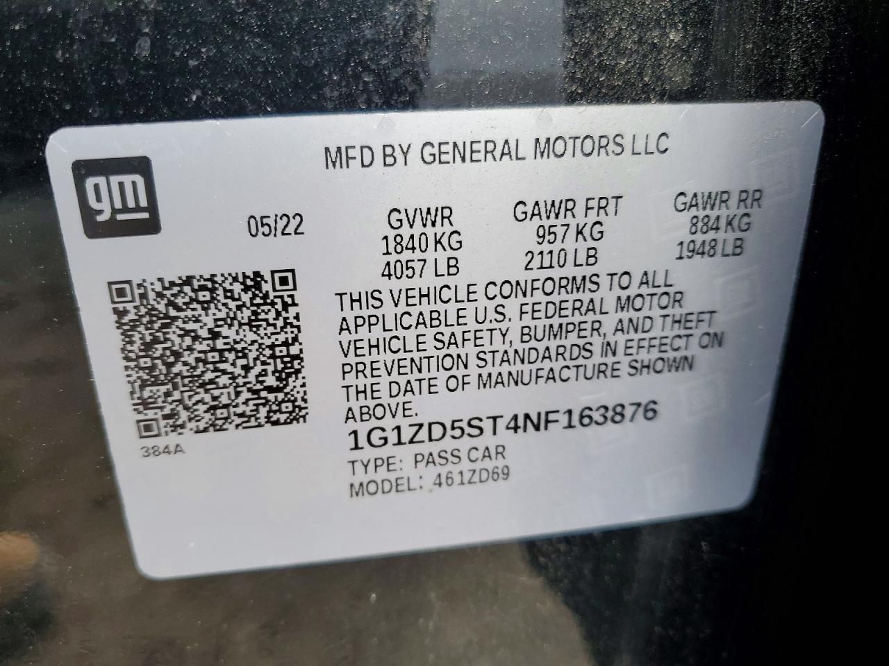 2022 CHEVROLET MALIBU LT photo 34